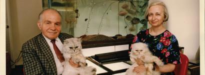 Herb & Dorothy with Cats