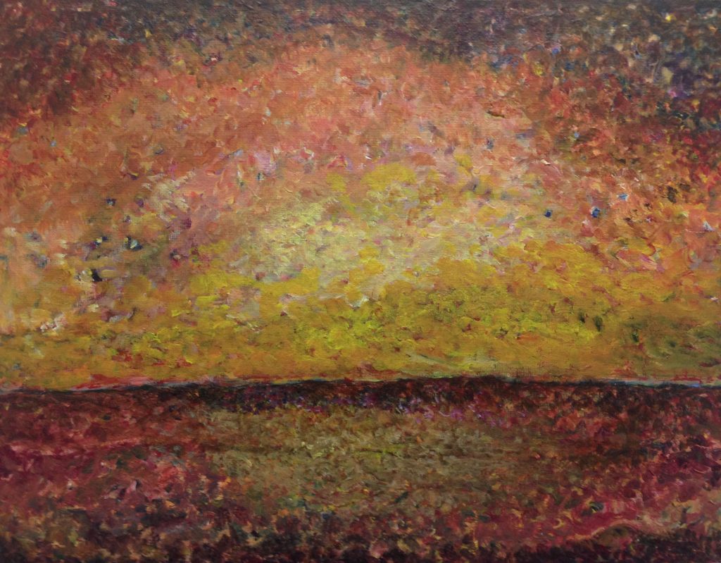 Hill 3 acrylic on canvas 11X14in
