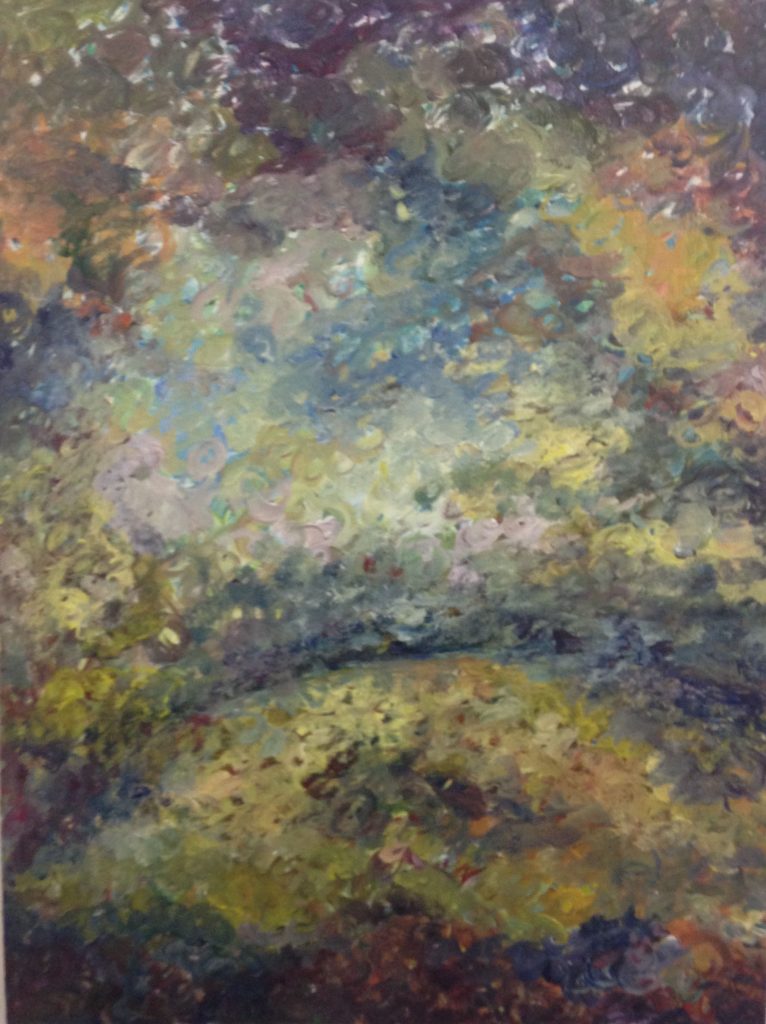 Hill 6 Acrylic on Panel 24X18 in, 2015