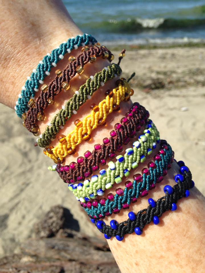 macrame bracelets