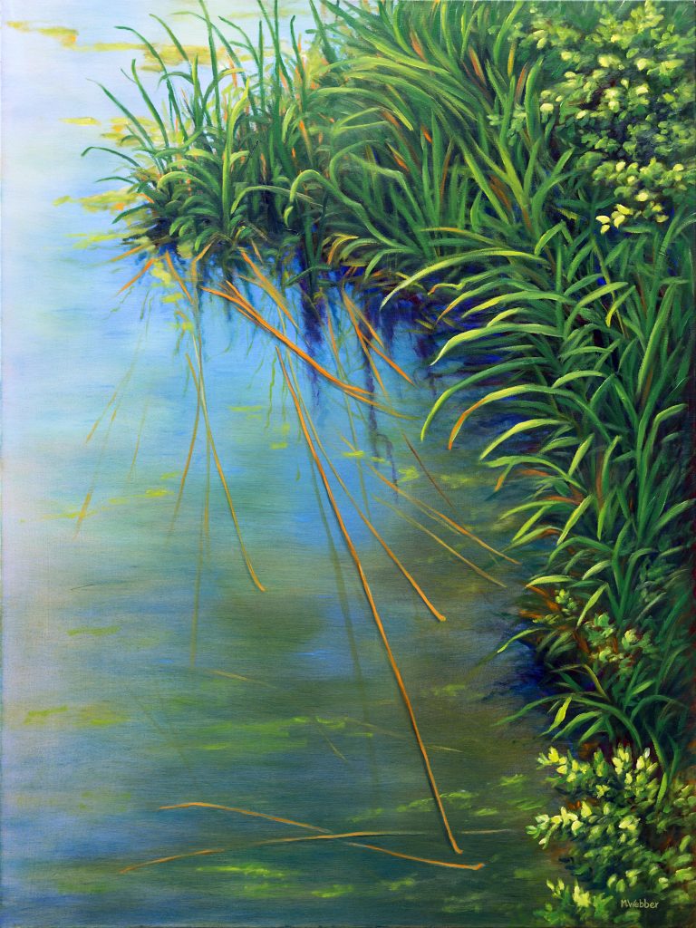 Elegant Orange 36"h x 48"w, oil:canvas, 2007, MWebber