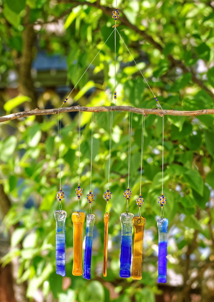Blue & Amber Windchime