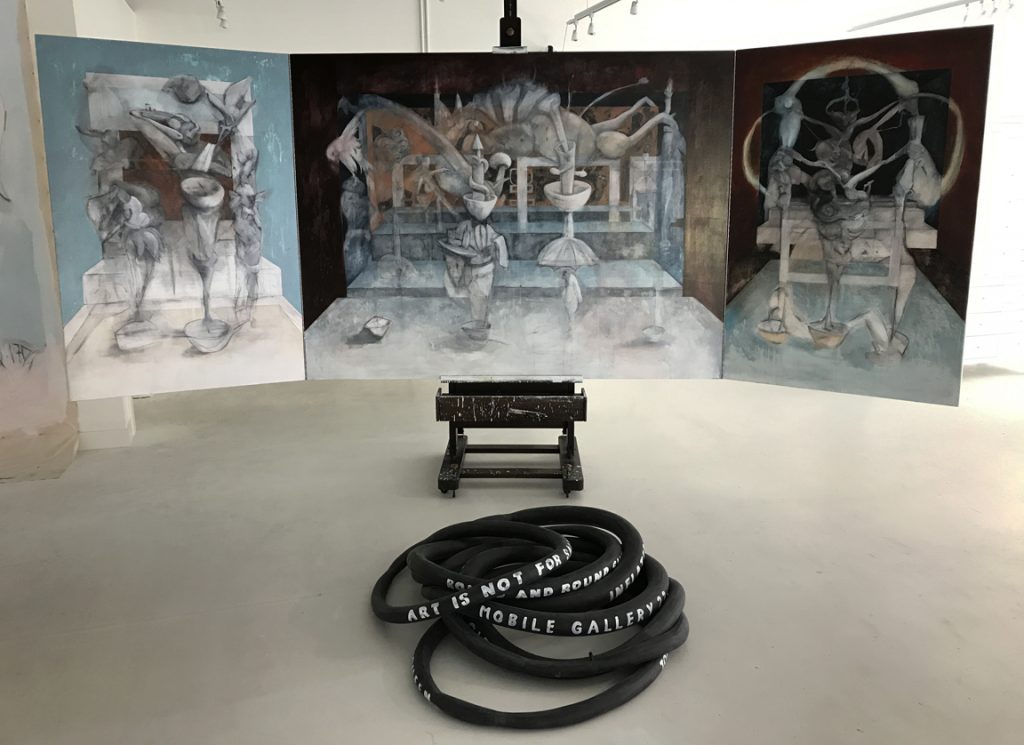 Anthonius van Aken 60"X160" acrylic on canvas 2017 a