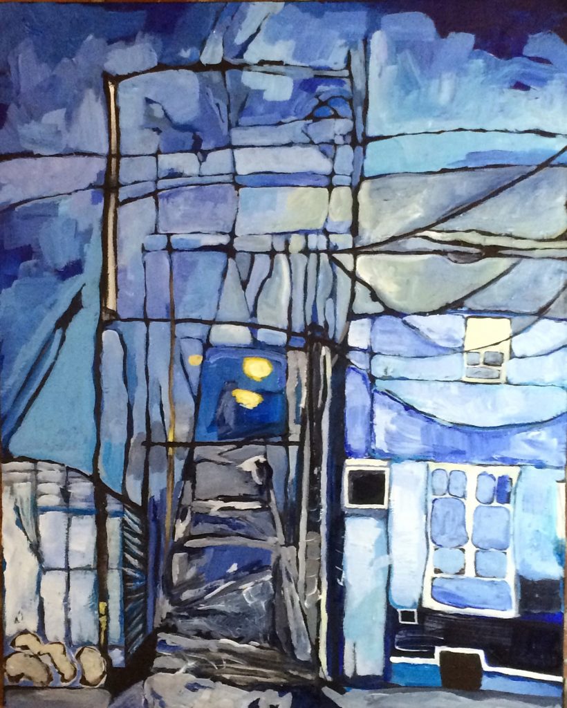 Blue HastingClark Drive alley