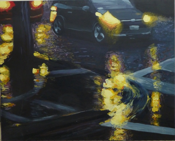 Figure in the Rain 24x30