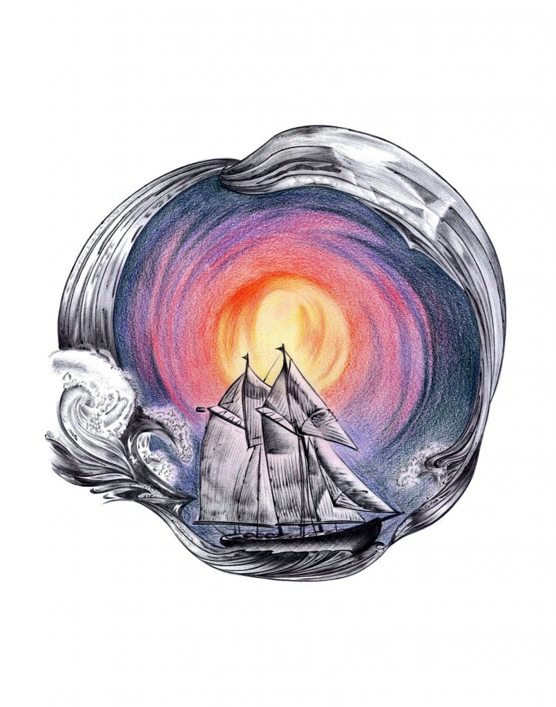 No North TIFF 11 x 14 in