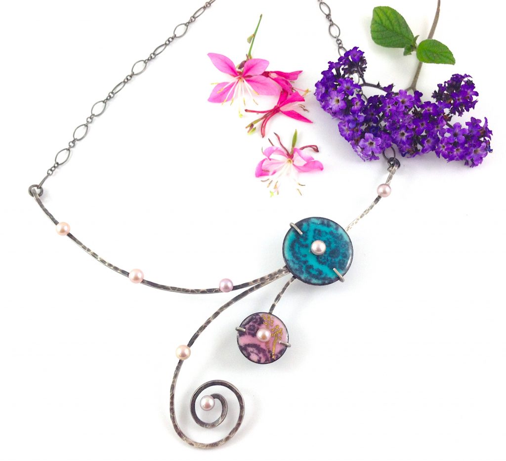 cherry blossom turquoise and pinks