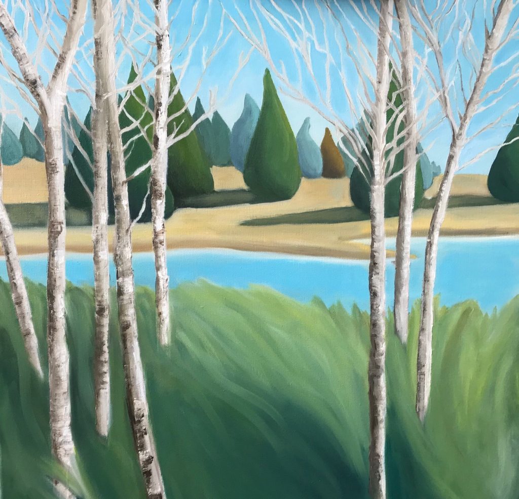 Birches_OilonCanvas_25x25_IrisMesLow
