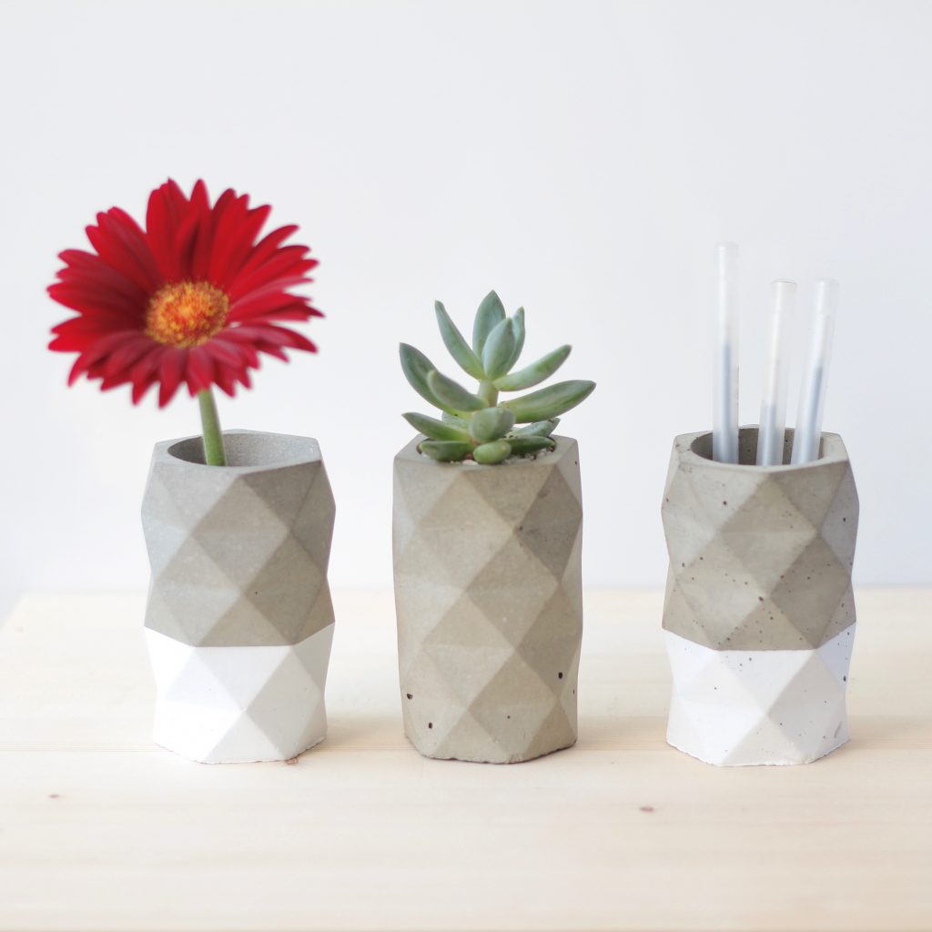 Geometric Concrete Planter