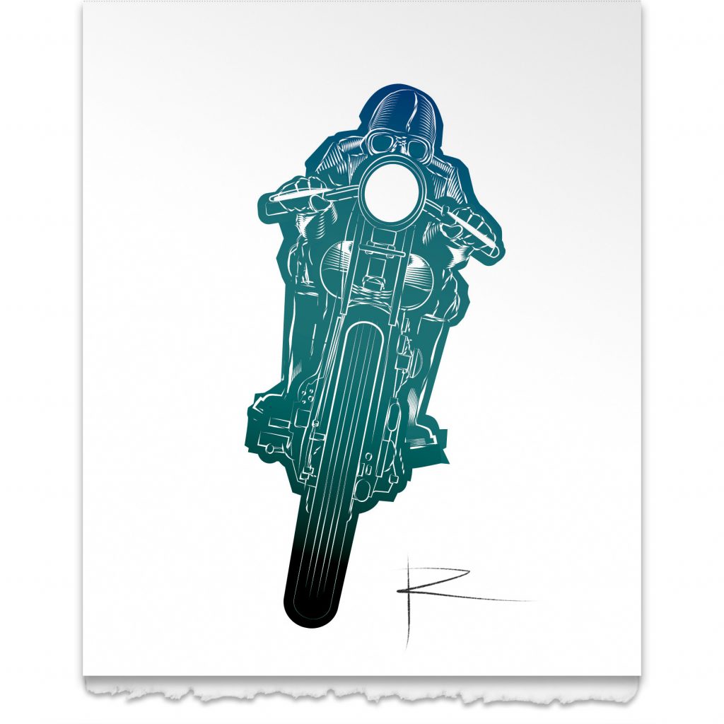 LoneRider_BlueGrad1_ArtCards