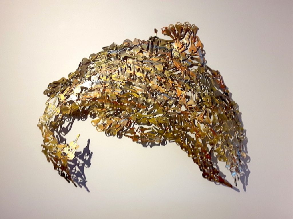 Spawning Salmon (28 x 24 X 3 in