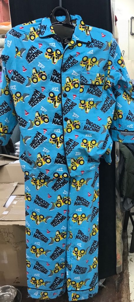 Blue men's pjs 8x18