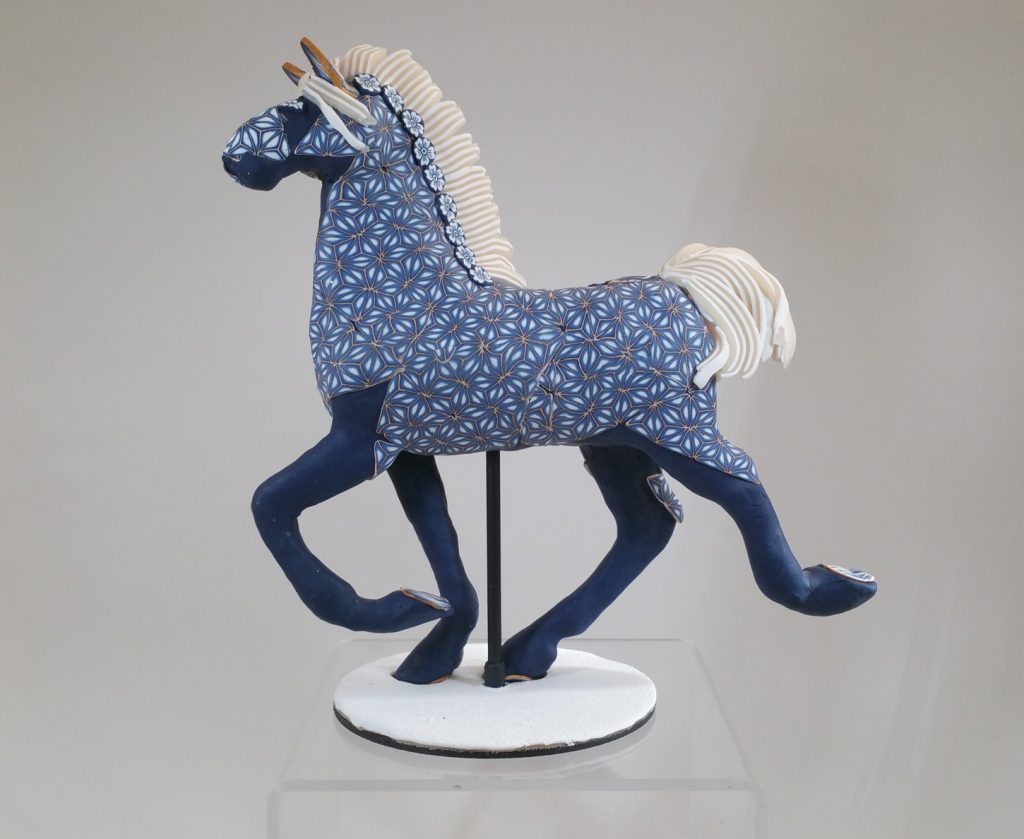 blue horse