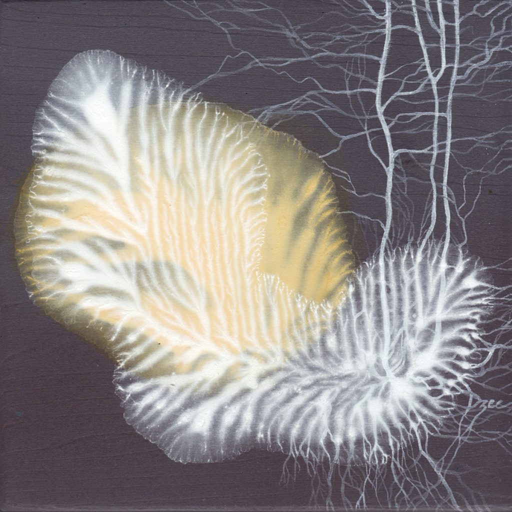 20 - DzeeLouise - 20Moments - 10 - Warming Up - 6x6in - acrylicwatercolourpanel - scanned - small